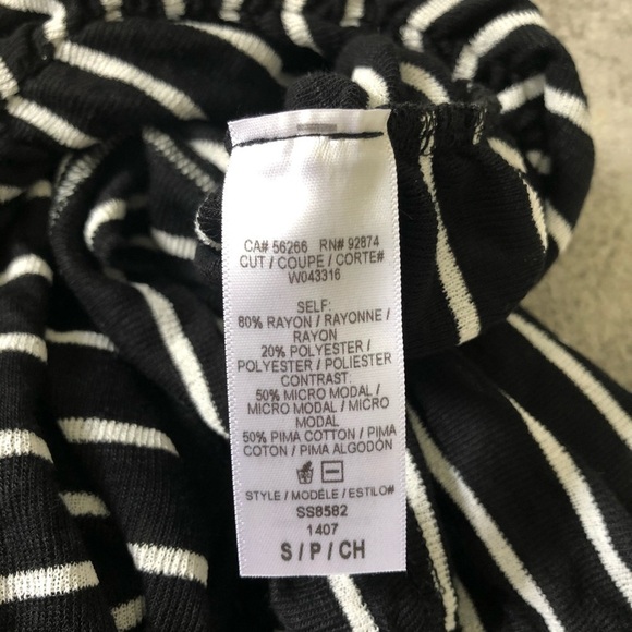 Splendid New Haven Stripe Rayon Knee Length Skirt - Picture 7 of 9